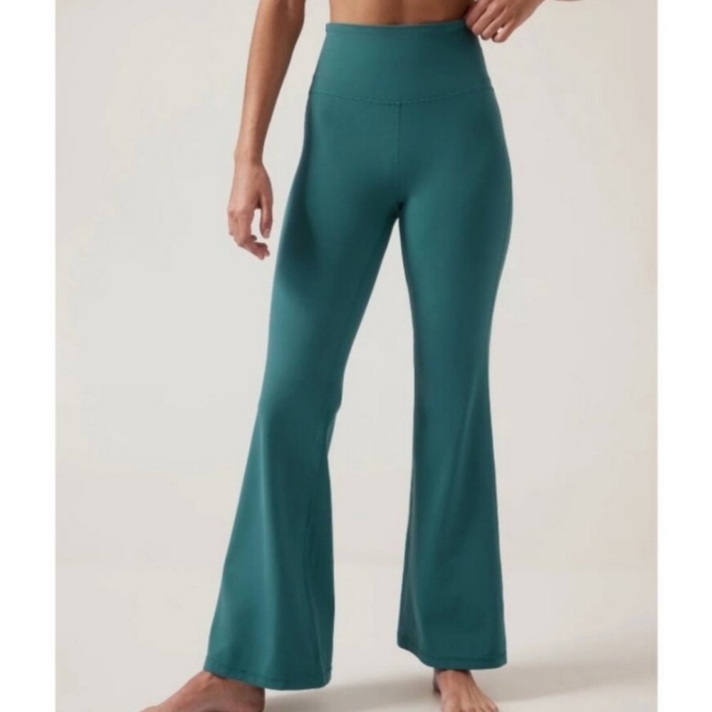 Athleta Yoga Elation Flare Pants Borealis Green